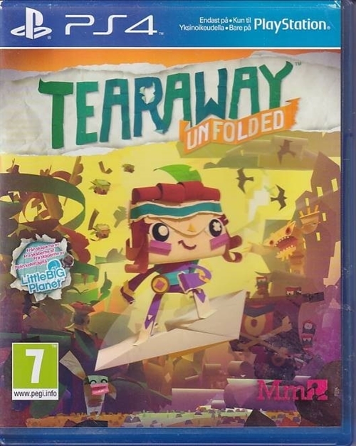 Tearaway Unfolded - PS4 (B-Grade) (Genbrug)